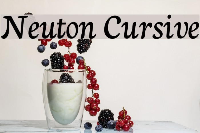Neuton Cursive Font examples