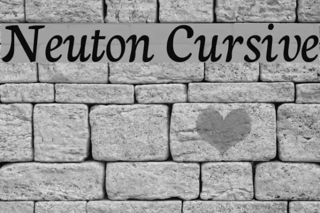 Neuton Cursive Font examples