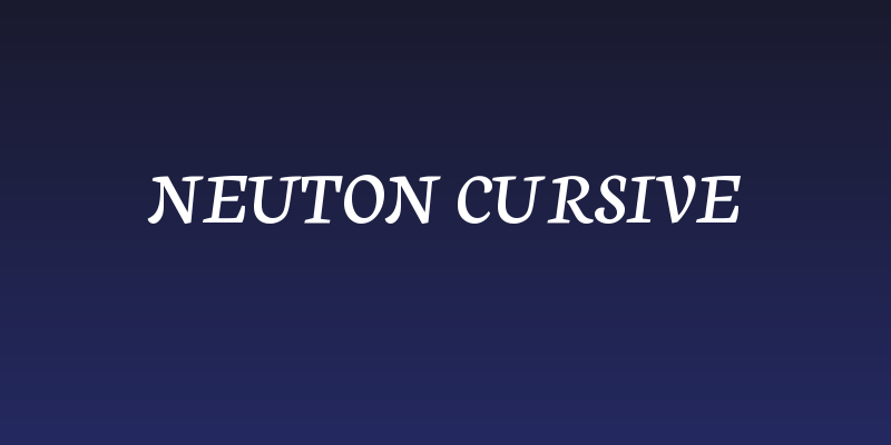 Neuton Cursive Social Header