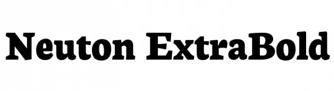 Neuton ExtraBold  font caratteri gratis
