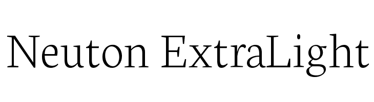 Neuton ExtraLight Fonte