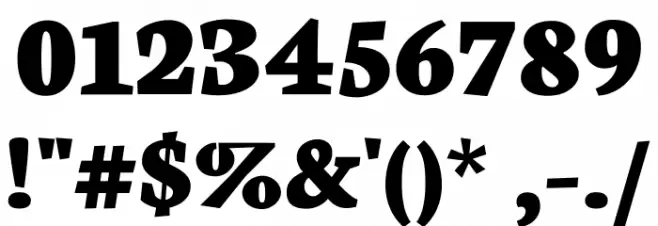 Neuton Extrabold Fonte OUTROS PERSONAGENS
