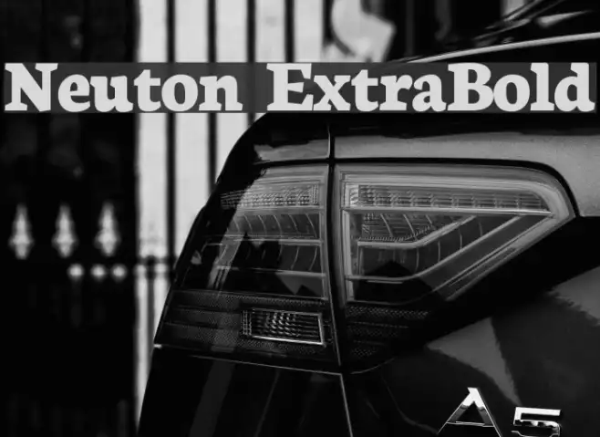 Neuton ExtraBold Example 3