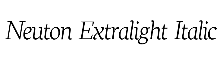 Neuton Extralight Italic  font caratteri gratis