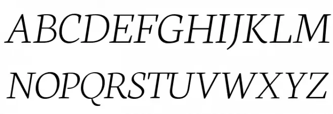 Neuton Extralight Italic Шрифта ВЕРХНИЙ