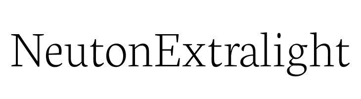 Neuton Extralight  font caratteri gratis