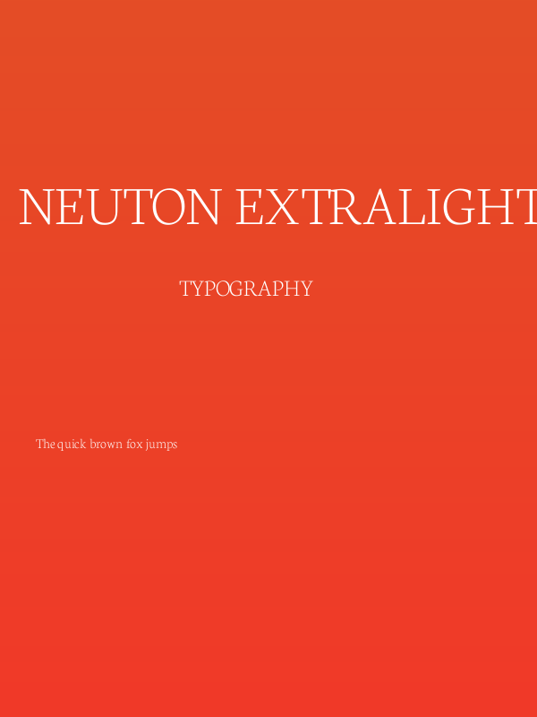 Neuton Extralight Poster