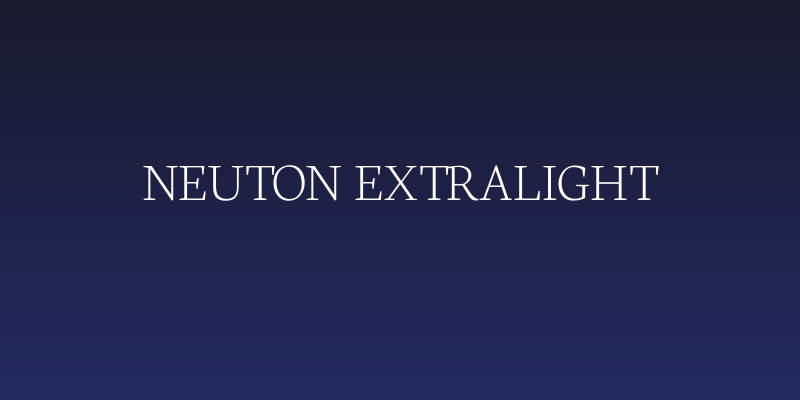 Neuton Extralight Social Header