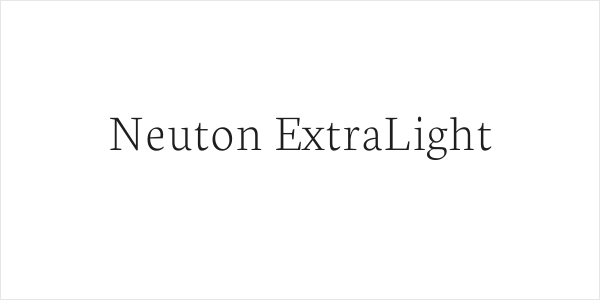 Neuton ExtraLight Logo