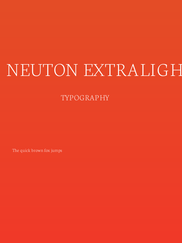 Neuton ExtraLight Poster
