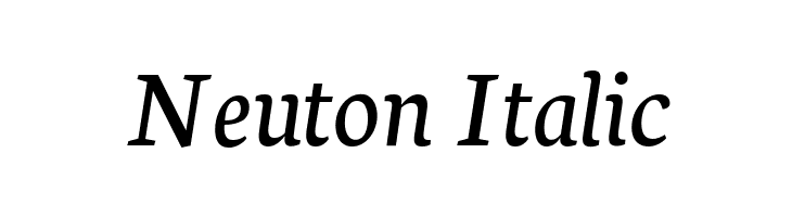 Neuton Italic Font