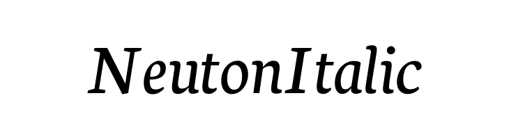 Neuton Italic  les polices de caractères gratuit tlcharger