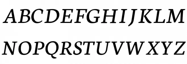 Neuton Italic Fuentes MAYÚSCULAS