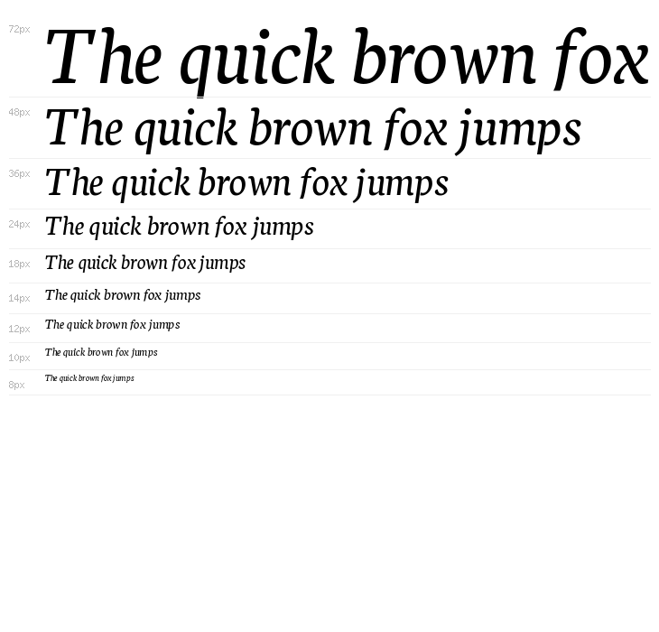 Neuton Italic Waterfall