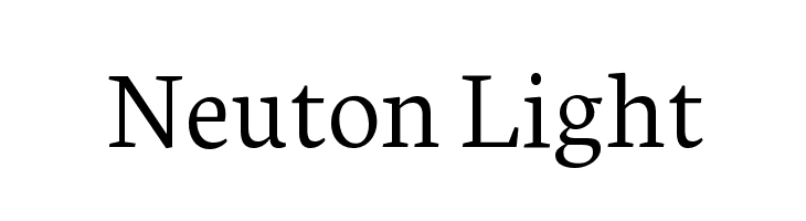 Neuton Light 字体