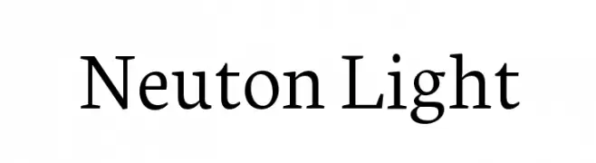 Neuton Light  font caratteri gratis