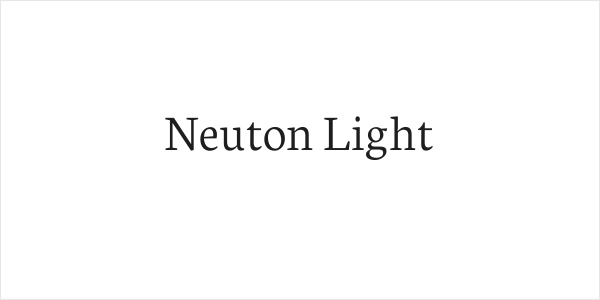 Neuton Light Logo