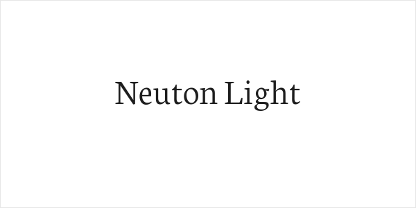 Neuton Light Logo