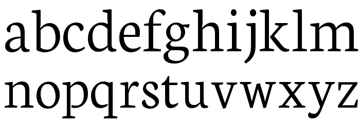 Neuton Light Font LOWERCASE