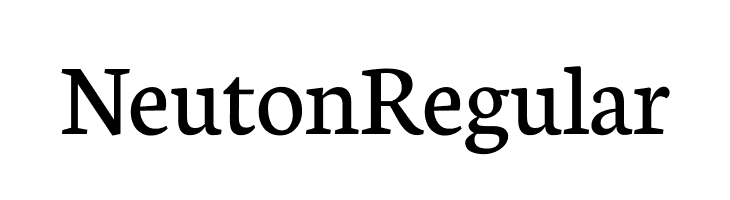 Neuton Regular  font caratteri gratis