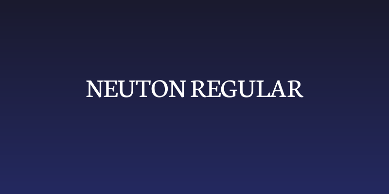 Neuton Regular Social Header