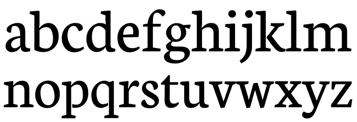 Neuton Regular Font LOWERCASE