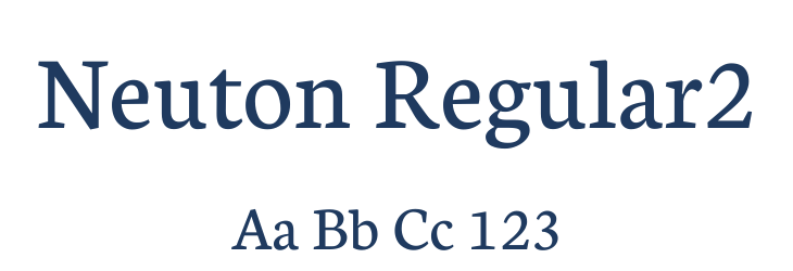 Neuton Regular2 Font Preview