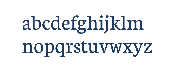 Neuton Regular2 Lowercase