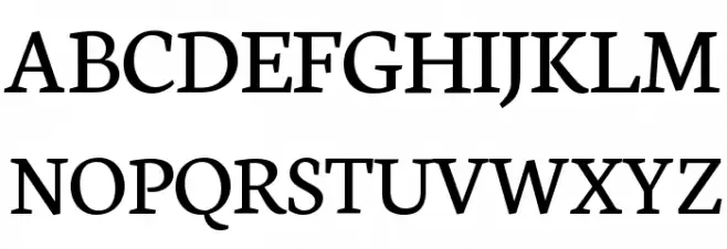 Neuton Regular Schriftart Groß