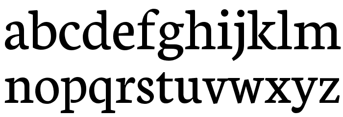 Neuton Regular Font LOWERCASE