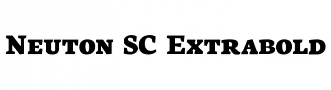 Neuton SC Extrabold  Frei Schriftart Herunterladen