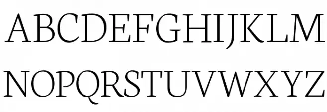 Neuton SC Extralight Schriftart Groß