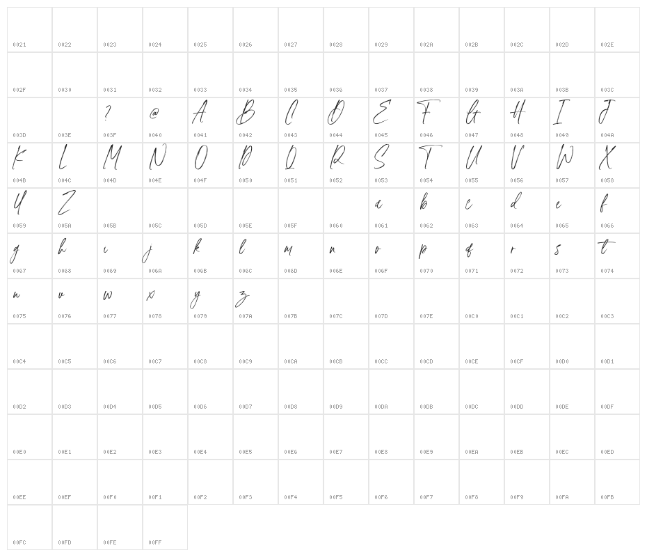 Neutral Autumn Demo Character Map
