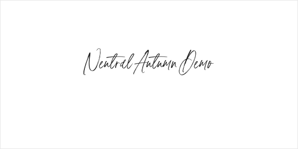 Neutral Autumn Demo Logo