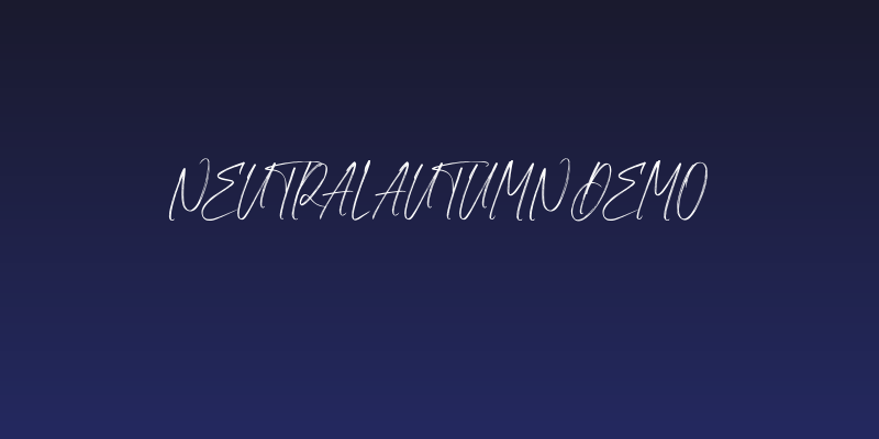 Neutral Autumn Demo Social Header