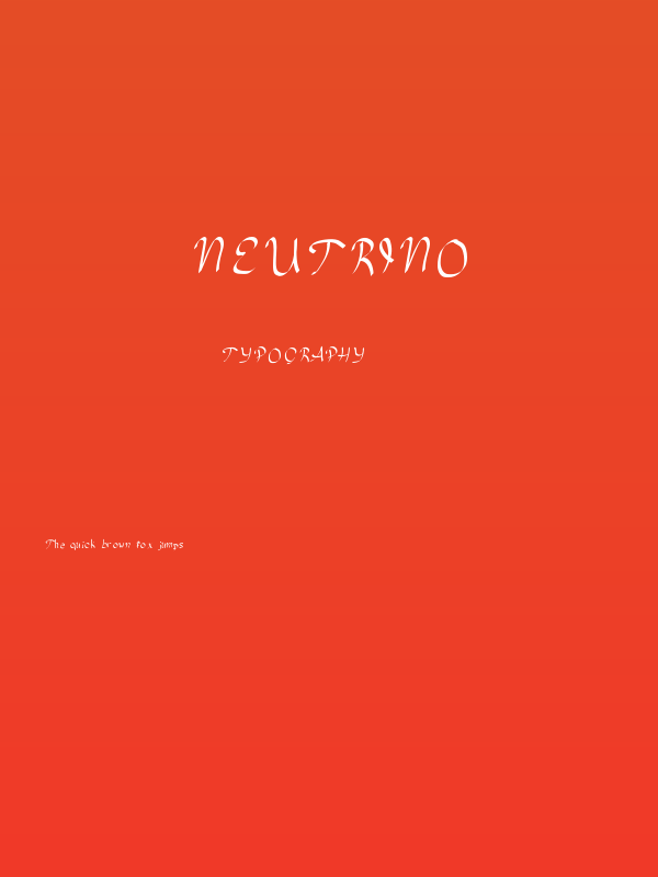 Neutrino Poster