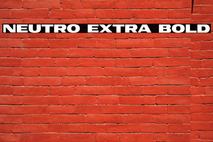 Neutro Extra Bold Example 2