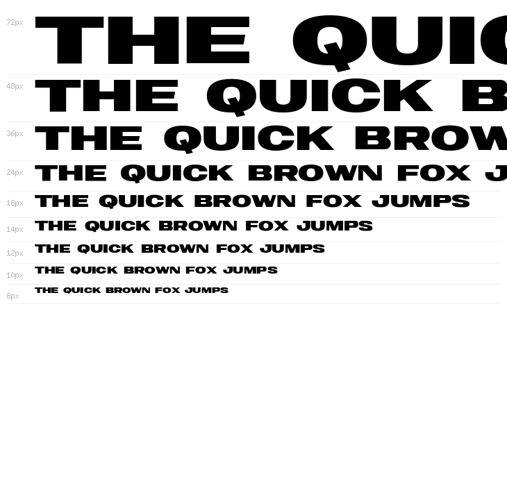 Neutro Extra Bold Waterfall