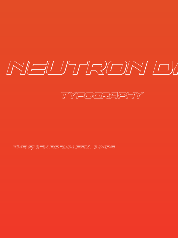 Neutron Dance 3D Italic Poster