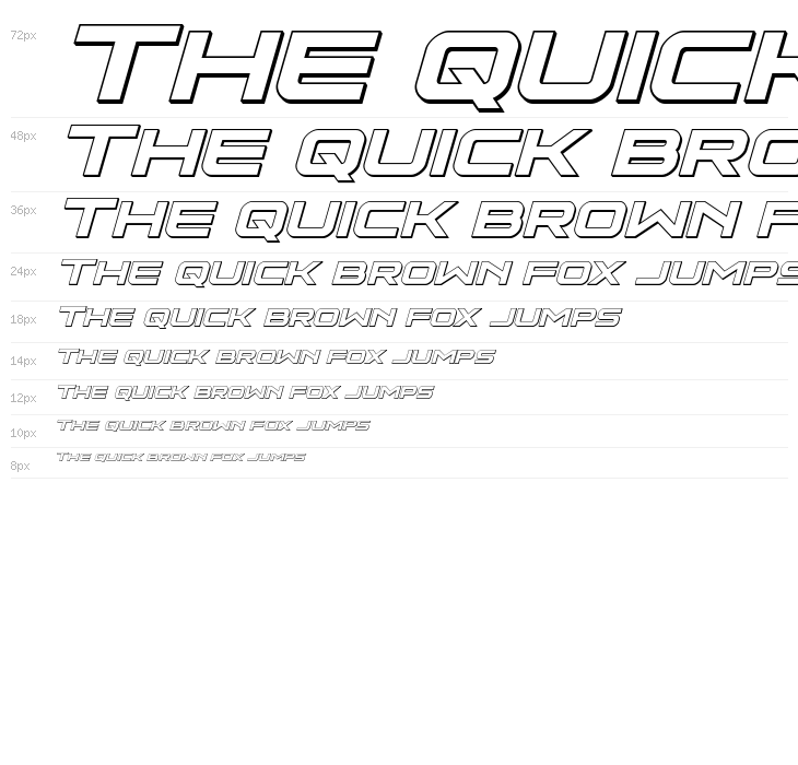 Neutron Dance 3D Italic Waterfall