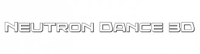 Neutron Dance 3D  Скачать бесплатные шрифты
