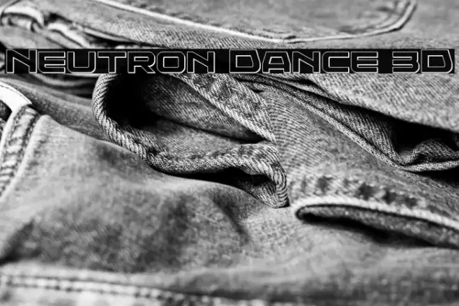 Neutron Dance 3D Font examples
