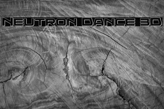 Neutron Dance 3D Font examples