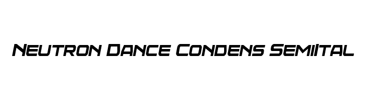 Neutron Dance Condens SemiItal  font caratteri gratis