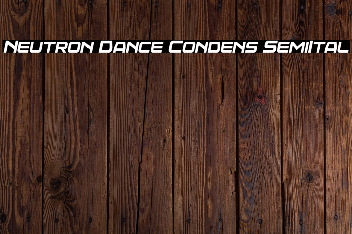 Neutron Dance Condens SemiItal Example 2