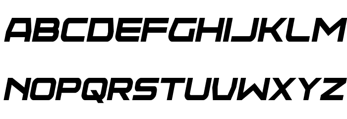 Neutron Dance Condens SemiItal Font LOWERCASE