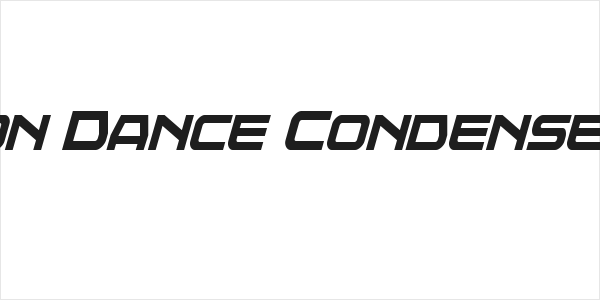Neutron Dance Condensed Italic Logo