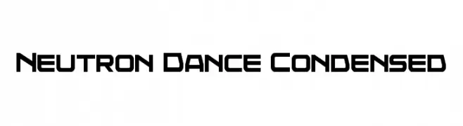Neutron Dance Condensed  Descarca Fonturi Gratis