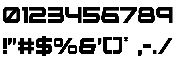 Neutron Dance Condensed Font OTHER CHARS