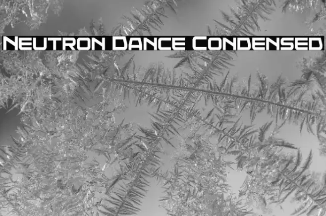 Neutron Dance Condensed Example 3